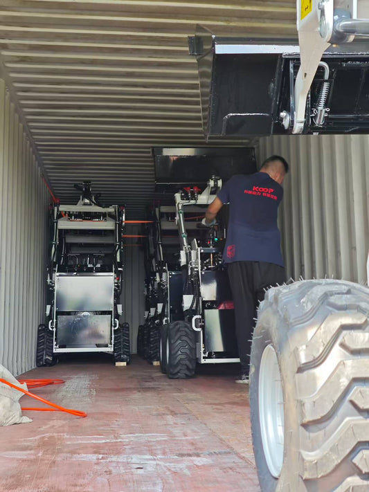 Custom Skid Steer Loaders Leave TAN AN Factory for U.S. Delivery