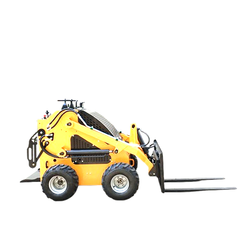 Mini skid steer loader, wheeled