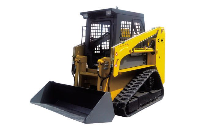 Tracked skid steer loader, white finish